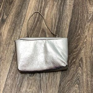 Silver Coin Purse With Chain Handle
